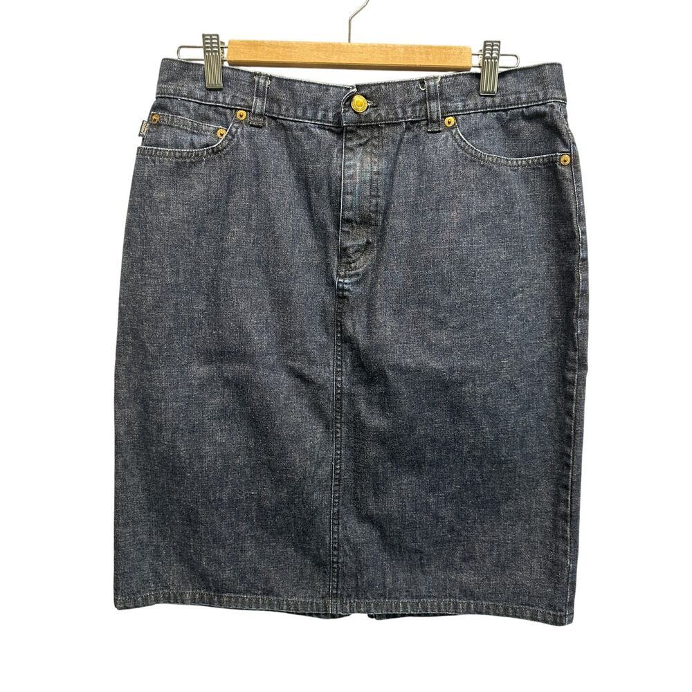 Lauren Ralph Lauren Jean Co Blue Denim Straight Skirt Women's Size 12
